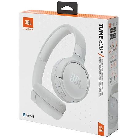Bluetooth гарнитура JBL Tune 520BT White