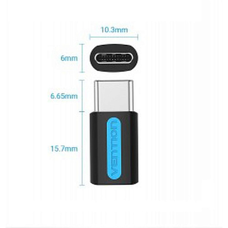 Адаптер Type-C - microUSB Vention CDXB0
