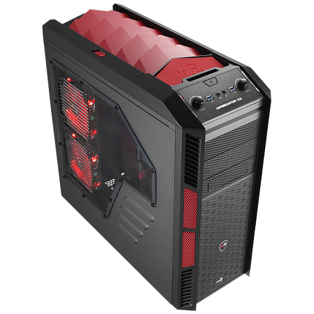 Корпус ATX Miditower AeroCool XPredator Х3 Devil Red Edition