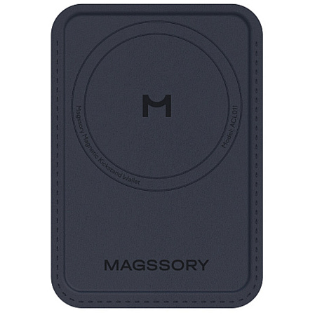Чехол-кардхолдер Magssory Duo Magnetic Kickstand Wallet ACL011 с Magsafe Blue