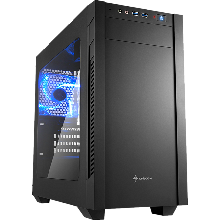 Корпус MicroATX Miditower Sharkoon S1000 Window Black