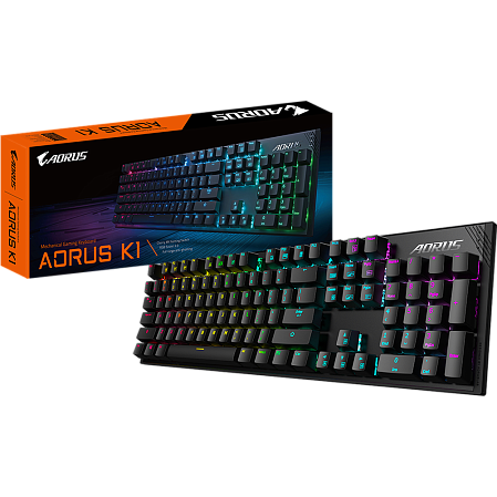 Клавиатура Gigabyte AORUS K1 Gaming Keyboard Black USB