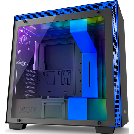 Корпус ATX Miditower NZXT H700i Smart CA-H700W-BL Black/Blue