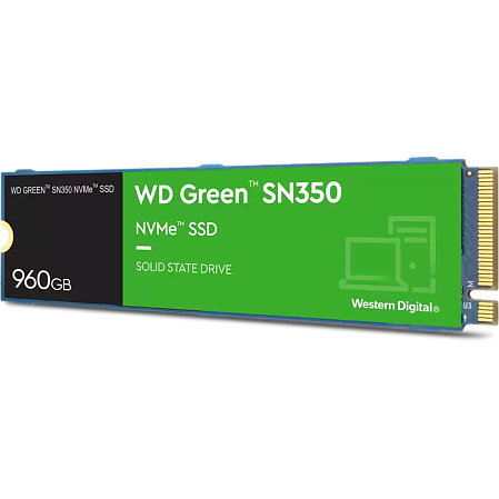 Внутренний SSD-накопитель 960Gb Western Digital Green SN350 (WDS960G2G0C) M.2 2280 PCIe NVMe 3.0 x4