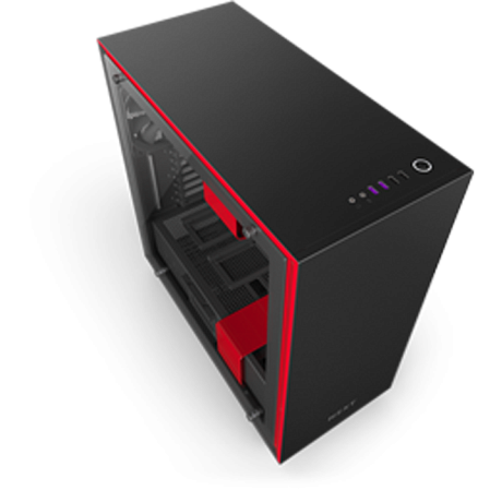 Корпус ATX Miditower NZXT H700i Smart CA-H700W-BR Black/Red