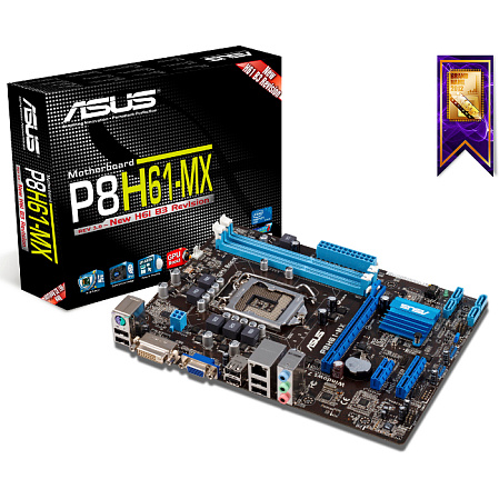 Материнская плата ASUS P8H61-MX/SI Socket-1155 H61 2xDDR3, 1xPCI-E 16x, GLan, mATX