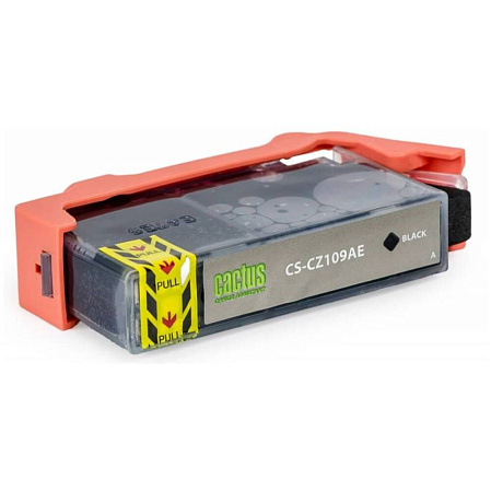 Картридж Cactus CS-CZ109AE №655 черный для HP DJ IA 3525/5525/4525 с чипом