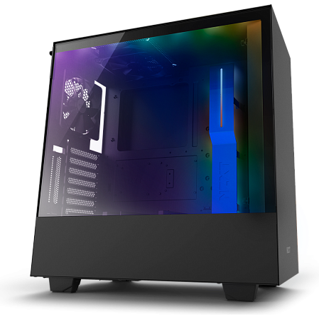 Корпус ATX Miditower NZXT H500i Smart CA-H500W-BL Black/Blue