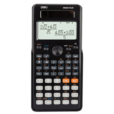 Калькулятор Deli ED82ES черный 10+2-разр.
