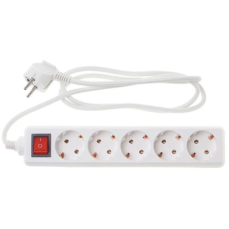 Удлинитель BURO BU-PS5.1/W 5 розеток 1.5м белый