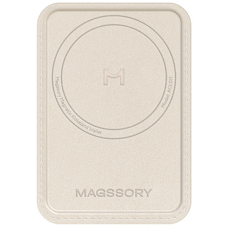 Чехол-кардхолдер Magssory Duo Magnetic Kickstand Wallet ACL011 с Magsafe Ivory