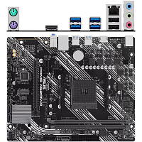 Материнская плата ASUS Prime A520M-R A520 Socket AM4 2xDDR4, 4xSATA3, RAID, 1xM.2, 1xPCI-E16x, 4xUSB3.2, HDMI, Glan, mATX