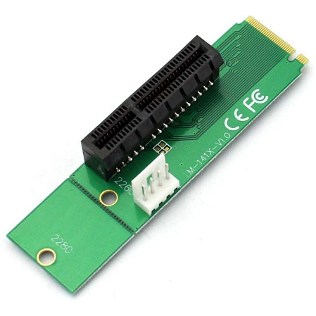 Адаптер M.2 M Key Male на PCI-E 4X Female x4 LM-141X