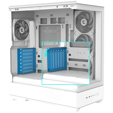Корпус ATX Miditower Zalman P50 White