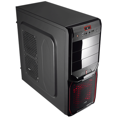Корпус ATX Miditower AeroCool V3X Advanced Devil Red Edition 600W Black/Red