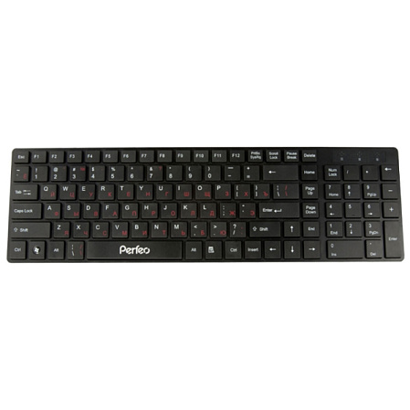 Клавиатура Perfeo PF-718-SL-B Slim USB Black