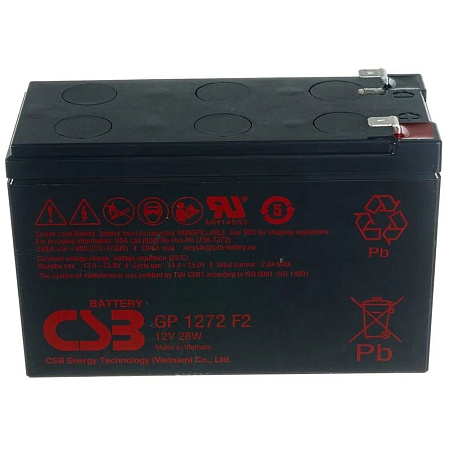 Батарея CSB GPL1272 F2, 12V 7Ah