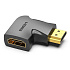 Переходник HDMI(M) - HDMI(F) Vention (AIPB0) угловой 90