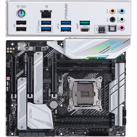 Материнская плата ASUS Prime X299-A II X299 Socket-2066 8xDDR4, 8xSATA3, RAID, 2xM.2, 4xPCI-E16x, 2xUSB type C, 4xUSB3.1, Glan ATX, Ret