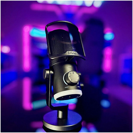 Микрофон  Fifine AmpliGame AM6 USB Black