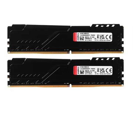 Модуль памяти DIMM 32Gb 2х16Gb DDR4 PC28800 3600MHz Kingston Fury Beast Black (KF436C18BBK2/32)