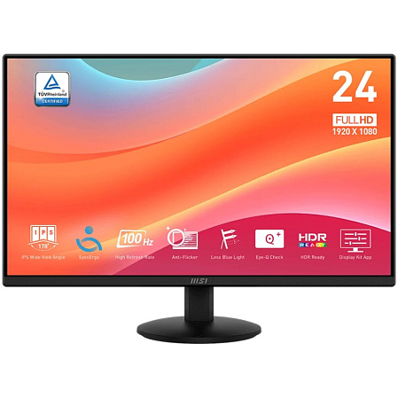Монитор 24" MSI PRO MP242L IPS 1920x1080 1ms HDMI, DisplayPort