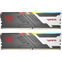 Модуль памяти DIMM 32Gb 2х16Gb DDR5 PC54400 6800MHz Patriot Memory Venom RGB Black (PVVR532G680C34K)