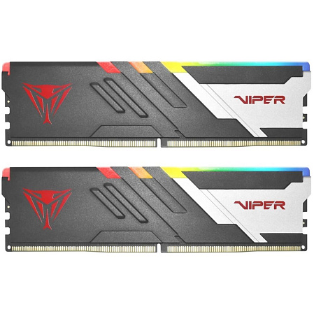 Модуль памяти DIMM 32Gb 2х16Gb DDR5 PC54400 6800MHz Patriot Memory Venom RGB Black (PVVR532G680C34K)