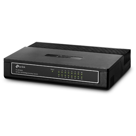 Коммутатор TP-LINK TL-SF1016D неуправляемый 16 портов 10/100Мбит/с