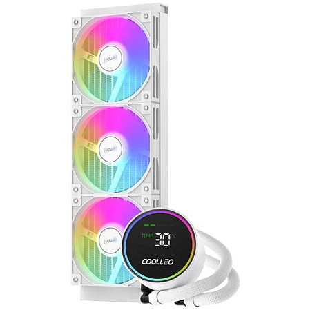 Система водяного охлаждения Coolleo ICE Fairy DIG 360 Lite WH White (DIG-360-LITE-WH) S115x/1200/1700/1851, AM4/AM5