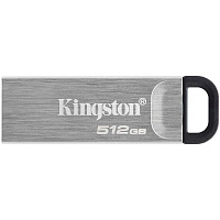 USB Flash накопитель 512GB Kingston DataTraveler Kyson DTKN/512GB) USB 3.2 Черно-серебристый