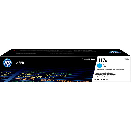 Картридж HP W2071A №117A Cyan для HP СLJ 150a/150nw/178nw/179fnw  (700стр)