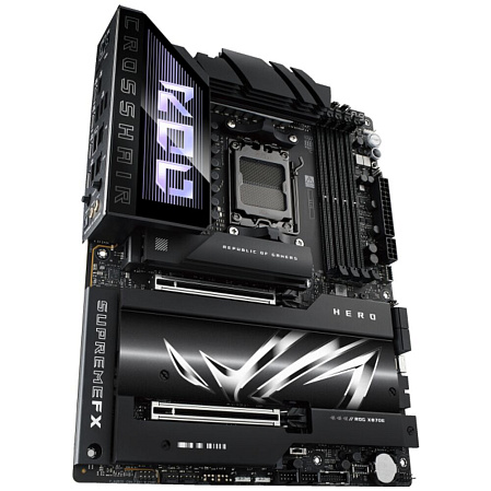 Материнская плата ASUS ROG Crosshair X870E Hero X870E Socket AM5 4xDDR5, 4xSATA3, RAID, 5xM.2, 2xPCI-E16x, 6xUSB3.2, 4xUSB3.2 Type C, DP, HDMI, WiFi, 5Glan, ATX