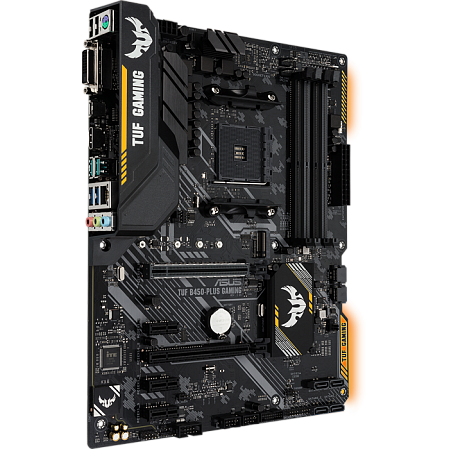 Материнская плата ASUS TUF B450-Plus Gaming B450 Socket AM4 4xDDR4, 6xSATA3, RAID, 1xM.2, 2xPCI-E16x, 4xUSB3.1, 1xUSB3.1 Type C, DVI-D, HDMI, Glan, ATX