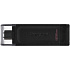 USB Flash накопитель 128GB Kingston DataTraveler 70 (DT70/128GB) USB Type C Черный