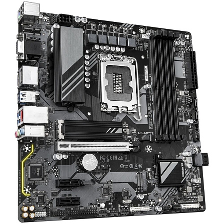 Материнская плата Gigabyte B760M DS3H GEN5 B760 Socket-1700 4xDDR5, 4xSATA3, RAID, 2xM.2, 1xPCI-E16x, 3xUSB3.2, 1xUSB3.2 Type C, D-Sub, 2xDP, HDMI, 2.5Glan, mATX