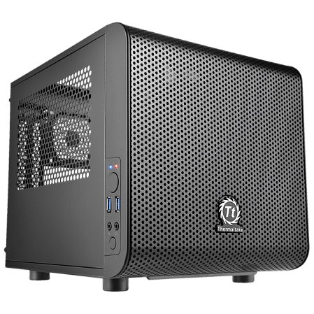Корпус Mini-ITX Minitower Thermaltake Core V1 CA-1B8-00S1WN-00 Mini-ITX Black