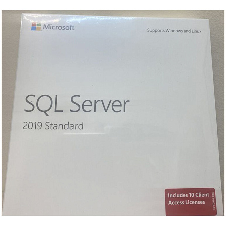 Microsoft Windows SQL Svr Std 2019 English 64bit DVD 10 Clt (228-11548)