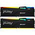 Модуль памяти DIMM 64Gb 2х32Gb DDR5 PC44800 5600MHz Kingston Fury Beast RGB Black (KF556C40BBAK2/64)