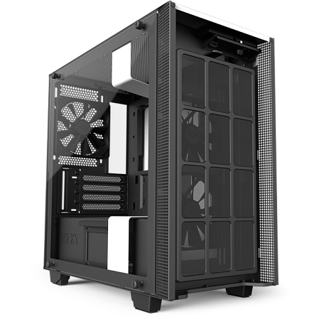 Корпус MicroATX Miditower NZXT H400i Smart CA-H400W-WB White/Black