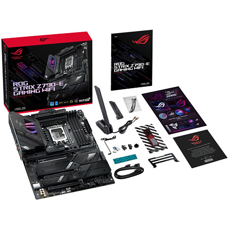 Материнская плата ASUS ROG Strix Z790-E Gaming WiFi II Z790 Socket-1700 4xDDR5, 4xSATA3, RAID, 5xM.2, 3xPCI-E16x, 10xUSB3.2, 2xUSB3.2 Type C, DP, HDMI, WiFi, Glan, ATX