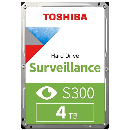 Внутренний жесткий диск 3,5" 4Tb Toshiba S300 Surveillance (HDWT840UZSVA) 256Mb 5400rpm SATA3