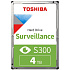 Внутренний жесткий диск 3,5" 4Tb Toshiba S300 Surveillance (HDWT840UZSVA) 256Mb 5400rpm SATA3