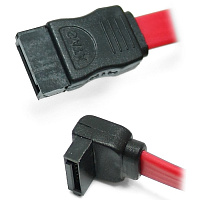 Кабель SATA 50см угловой разъем
