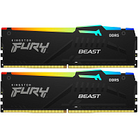 Модуль памяти DIMM 64Gb 2х32Gb DDR5 PC48000 6000MHz Kingston Fury Beast Black RGB EXPO (KF560C36BBEAK2-64)