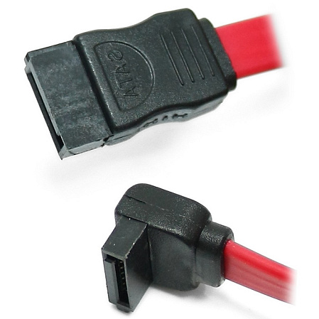 Кабель SATA 50см угловой разъем