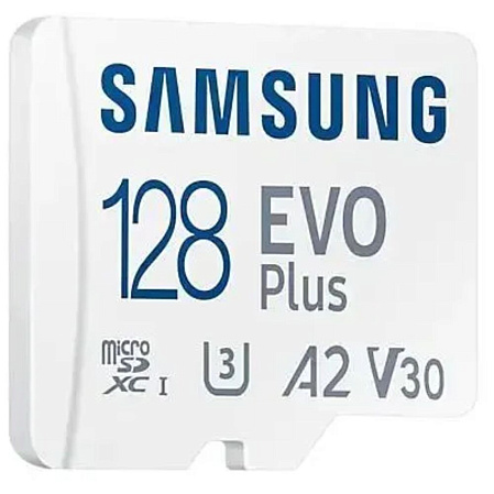 Карта памяти Micro SecureDigital 128Gb SDXC Samsung Evo Plus class10 UHS-I U3 (MB-MC128SA)