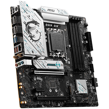 Материнская плата MSI B760M Gaming Plus WiFi B760 Socket-1700 4xDDR5, 4xSATA3, RAID, 2xM.2, 2xPCI-E16x, 4xUSB3.2, 2xDP, 2xHDMI, WiFi, 2.5Glan, mATX