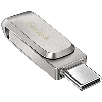 USB Flash накопитель 128GB SanDisk Ultra Dual Drive Luxe (SDDDC4-128G-G46) USB 3.0 + Type C (OTG) Серый