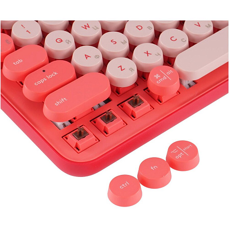 Клавиатура Logitech POP Keys Wireless Keyboard Rose White